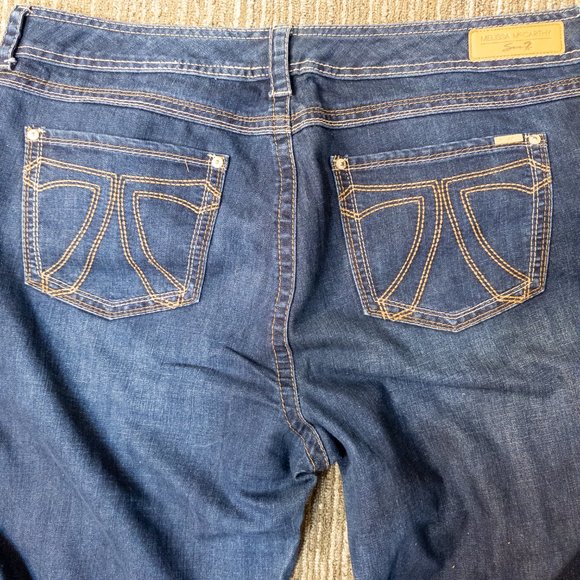 Melissa McCarthy Womens Size 24W Jeans Seven7 Classic Boot Cut Dark Wash Denim - Picture 8 of 8